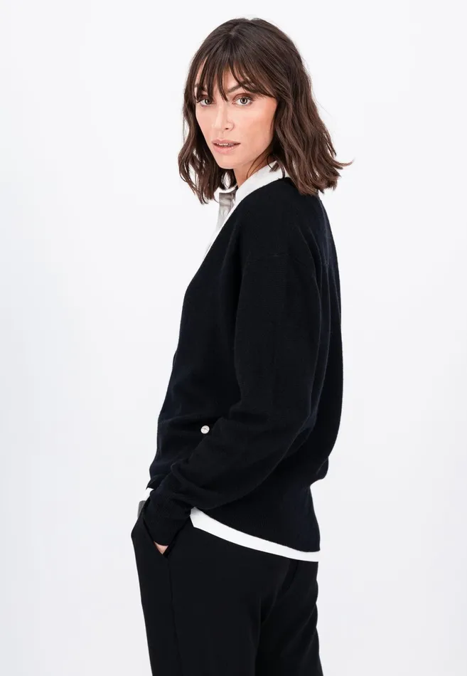 Cardigan Women FYNCHHATTON Parting Jacket Made Of Wool Mix With Buttons Blackroyal Bluewinter Beige