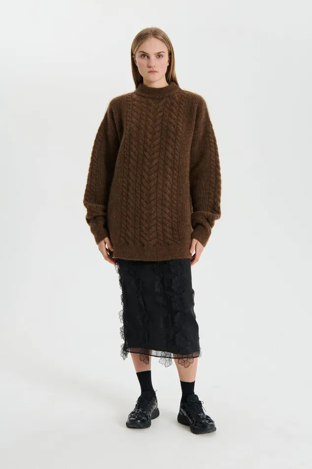 Cecilie Bahnsen Blouses Women ANETTE JUMPER Brown