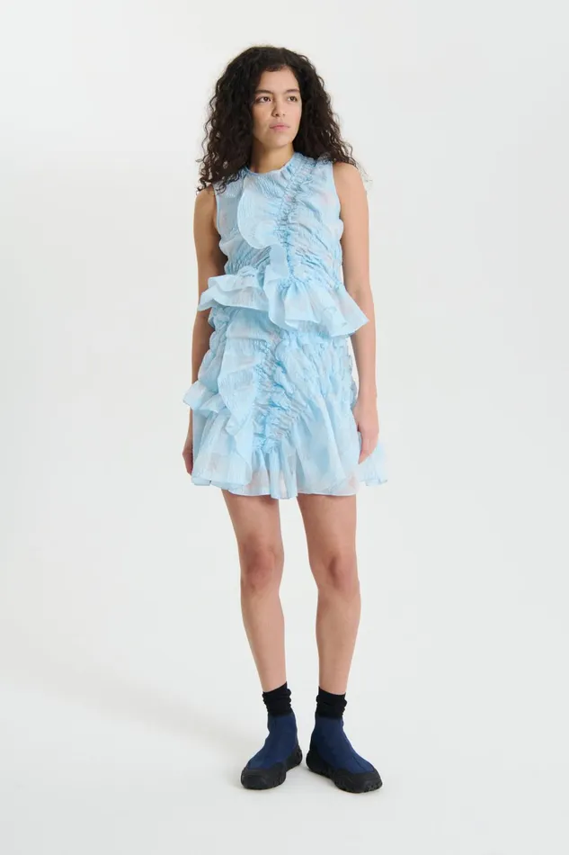 Cecilie Bahnsen Blouses Women GEO TOP Light Blue