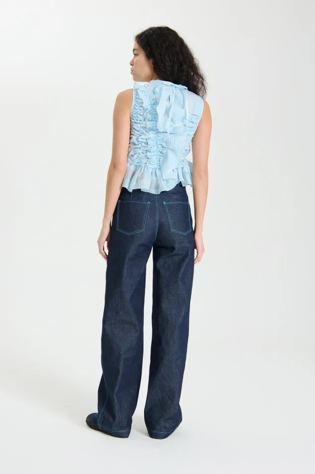 Cecilie Bahnsen Blouses Women GEO TOP Light Blue