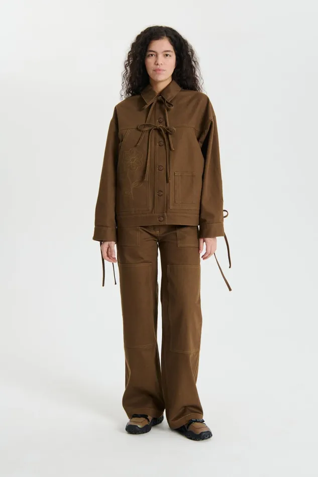 Cecilie Bahnsen Denim Women OLGA JACKET Fall Brown