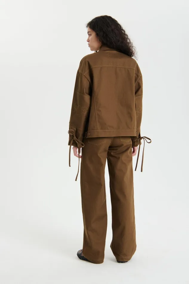 Cecilie Bahnsen Denim Women OLGA JACKET Fall Brown