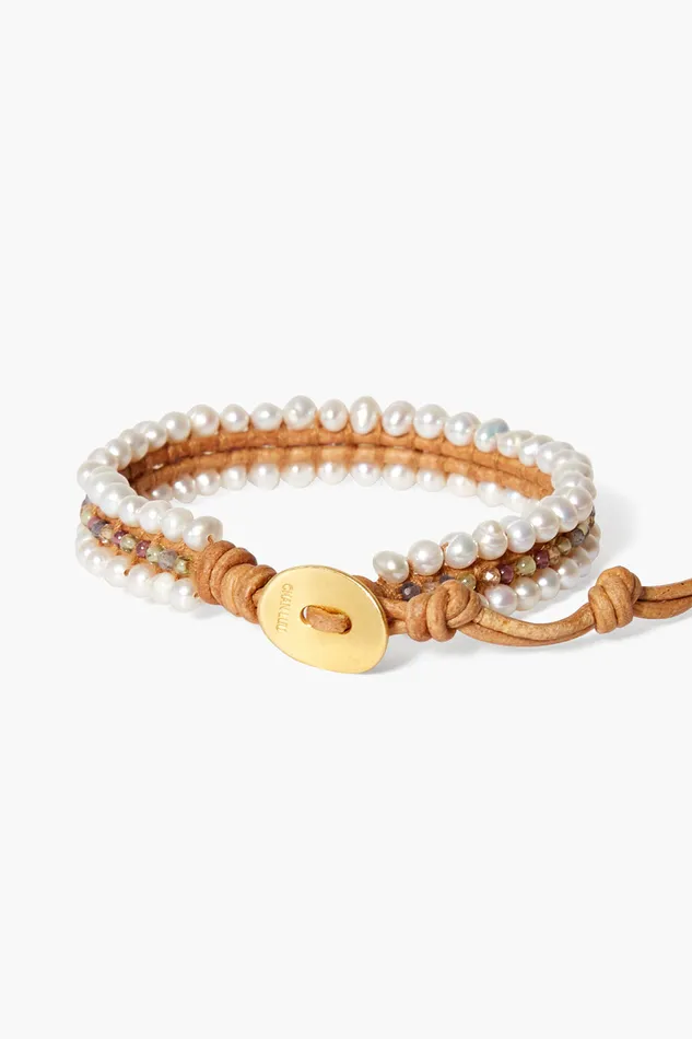 Chan Luu Bracelets Koa Wrap Bracelet Pearl Mix 8211 Women