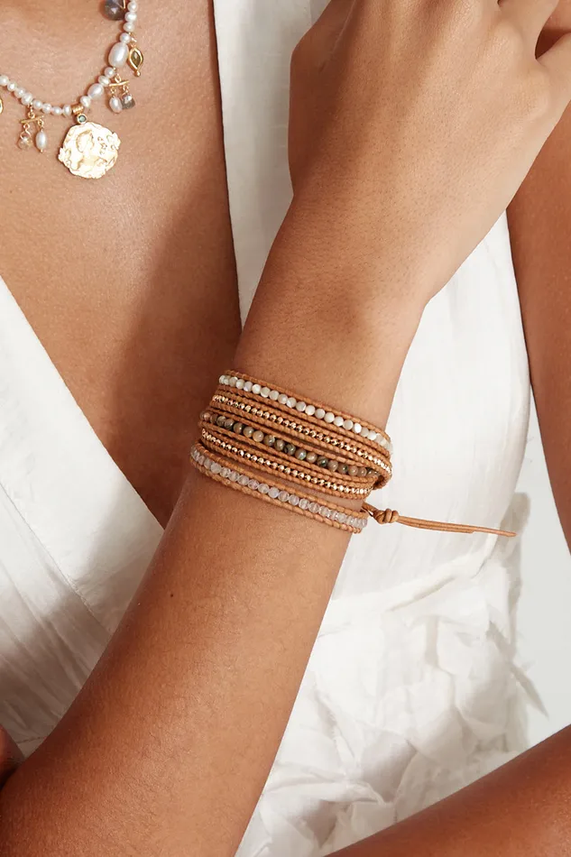 Chan Luu Bracelets Santi Wrap Bracelet Natural Mix 8211 Women