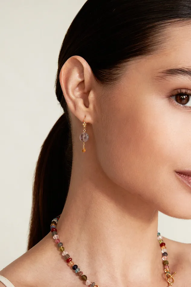 Chan Luu Earrings Fiona Drop Earrings Amethyst Mix 8211 Women