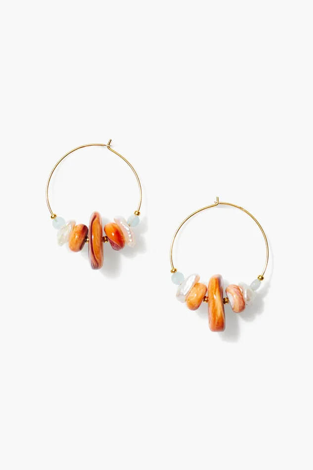 Chan Luu Earrings Florian Hoop Earrings Multi 8211 Women