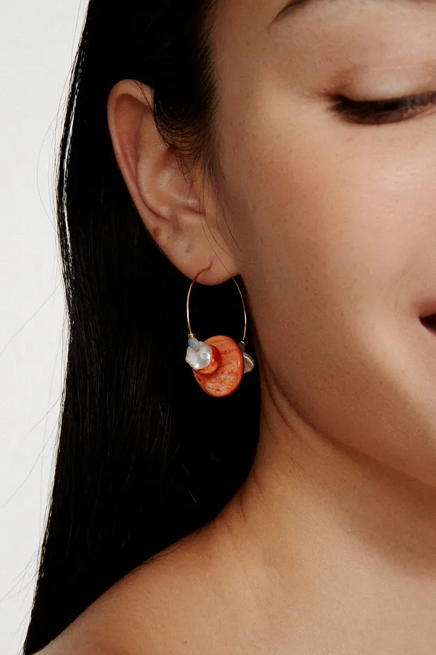 Chan Luu Earrings Florian Hoop Earrings Multi 8211 Women