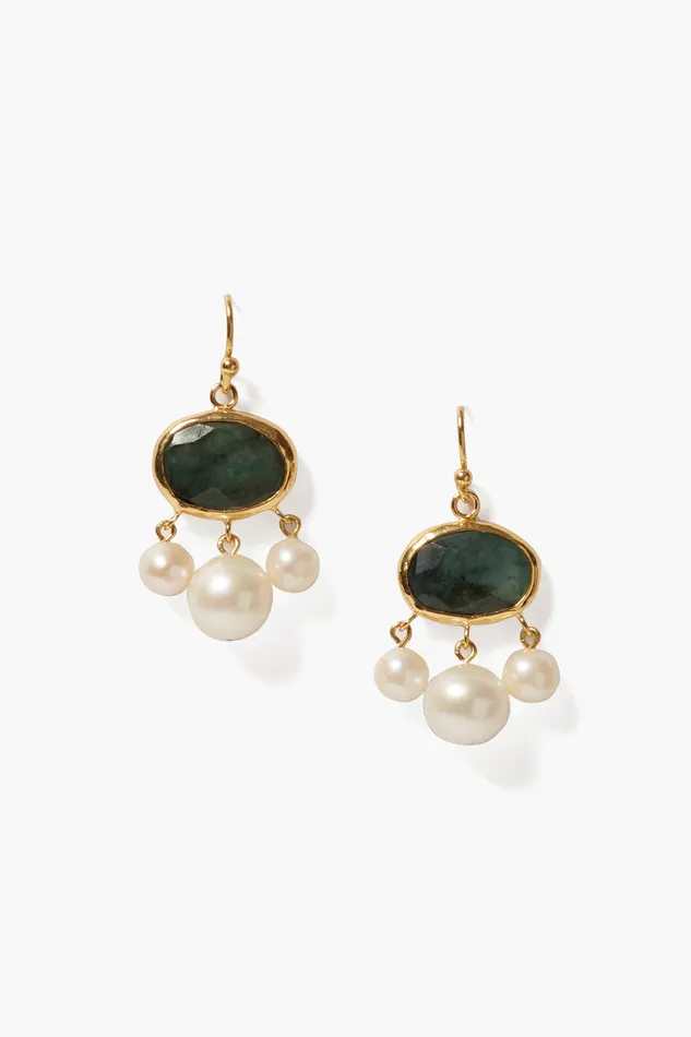 Chan Luu Earrings Marseille Drop Earrings Emerald Mix 8211 Women