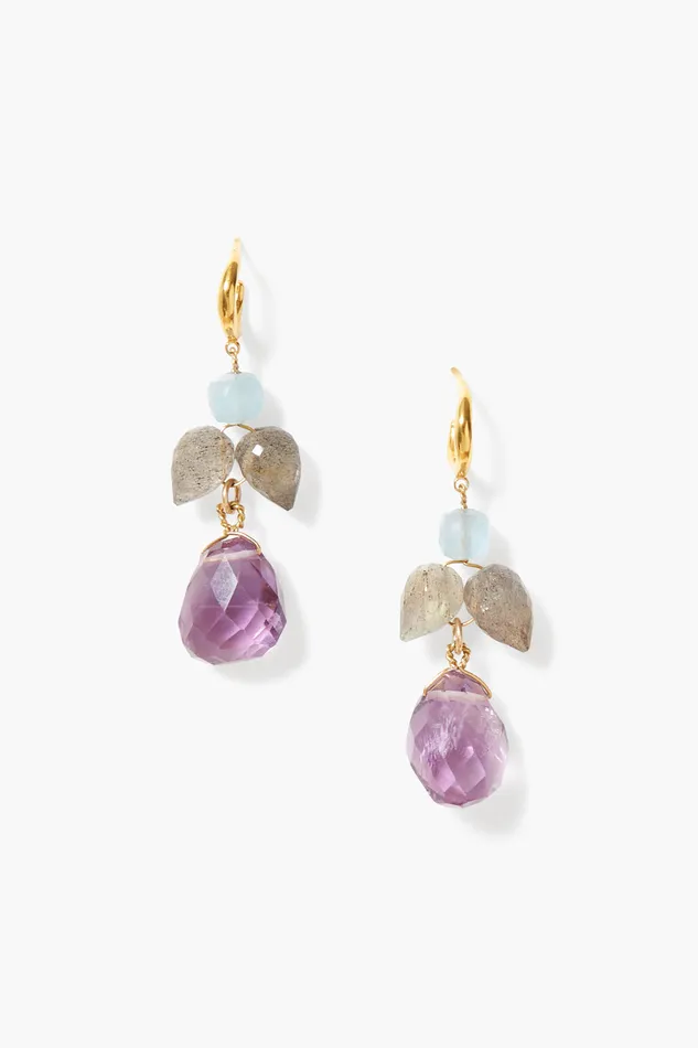 Chan Luu Earrings Ophelia Drop Earrings Amethyst Mix 8211 Women
