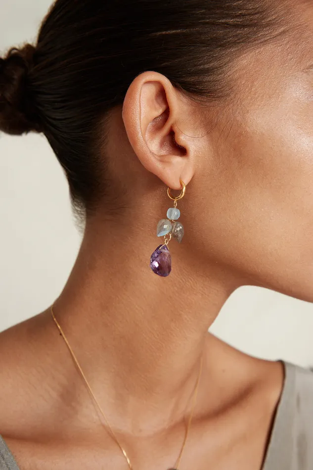 Chan Luu Earrings Ophelia Drop Earrings Amethyst Mix 8211 Women