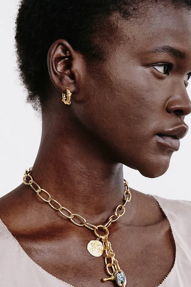 Chan Luu Earrings Sailor Puffy Hoops Gold 8211 Women