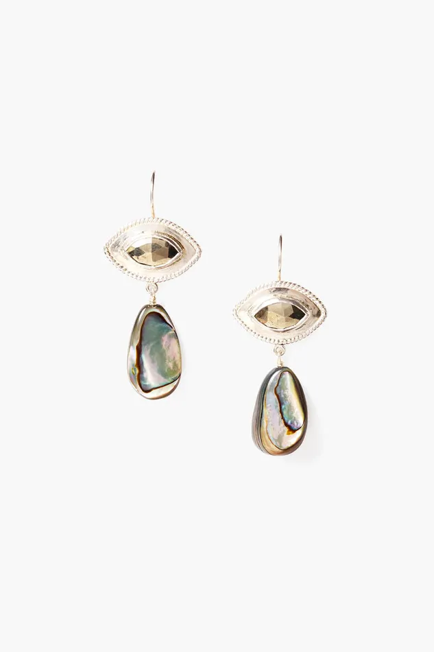 Chan Luu Earrings Twist Evil Eye Earrings Abalone 8211 Women