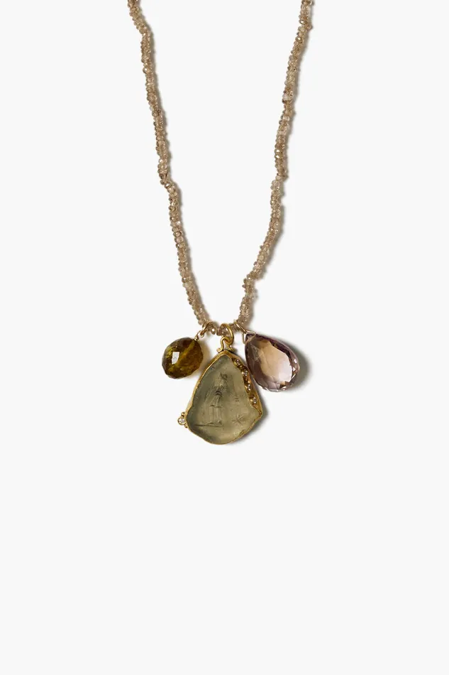 Chan Luu Necklaces 14k Gaius Cameo Necklace Multi 8211 Women