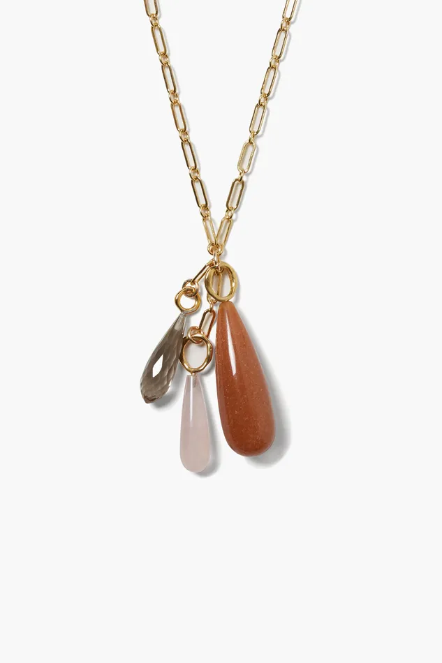 Chan Luu Necklaces Castillo Pendant Necklace Pink Mix 8211 Women