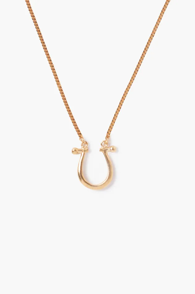 Chan Luu Necklaces Horseshoe Necklace Yellow Gold 8211 Women