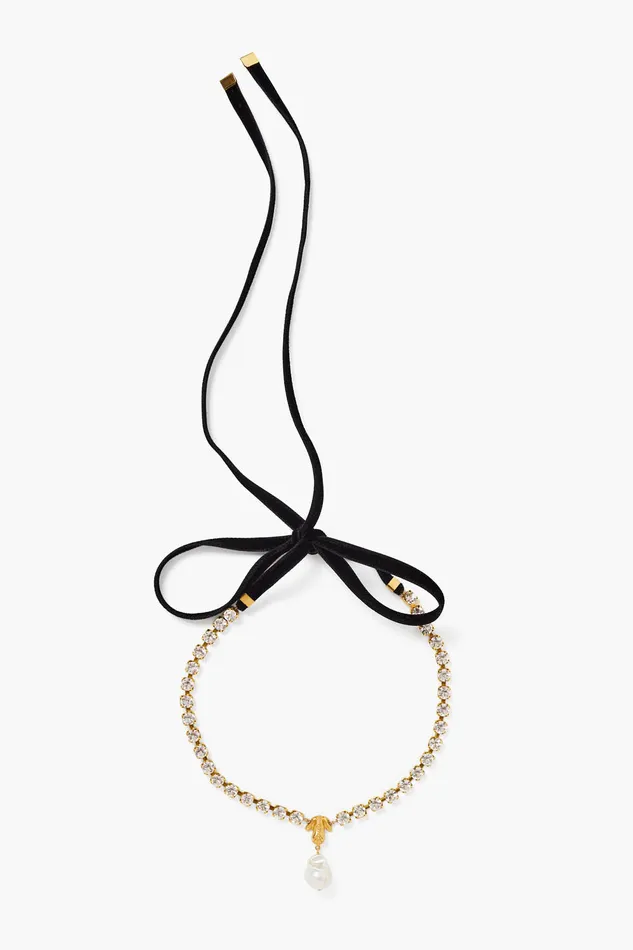 Chan Luu Necklaces Pippa Choker Necklace White Pearl 8211 Women