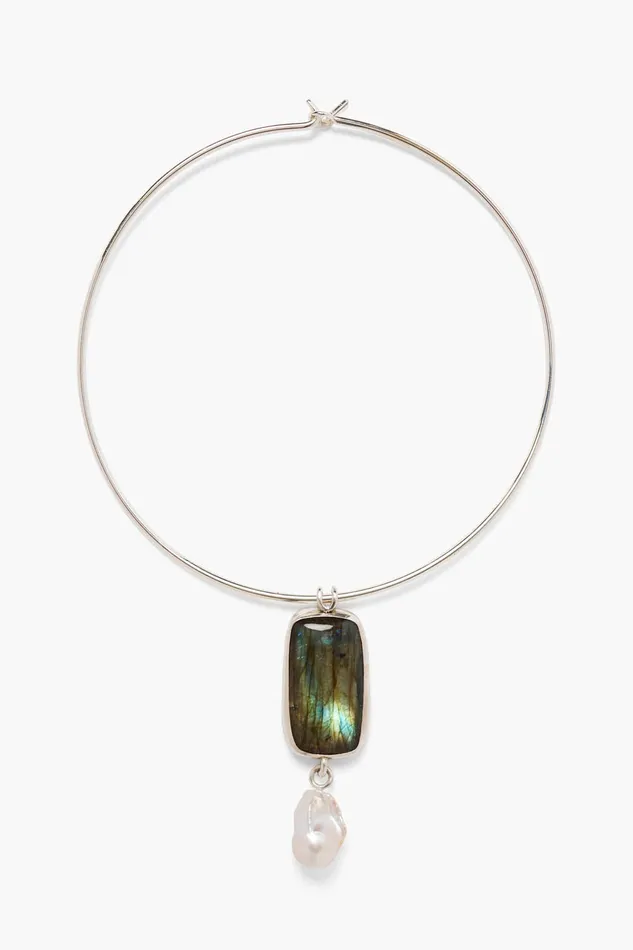 Chan Luu Necklaces Soledad Collar Necklace Labradorite 8211 Women