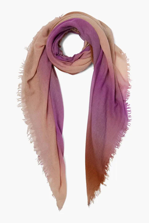 Chan Luu Scarves 100 Cashmere Scarf Orchid Ombr 8211 Women