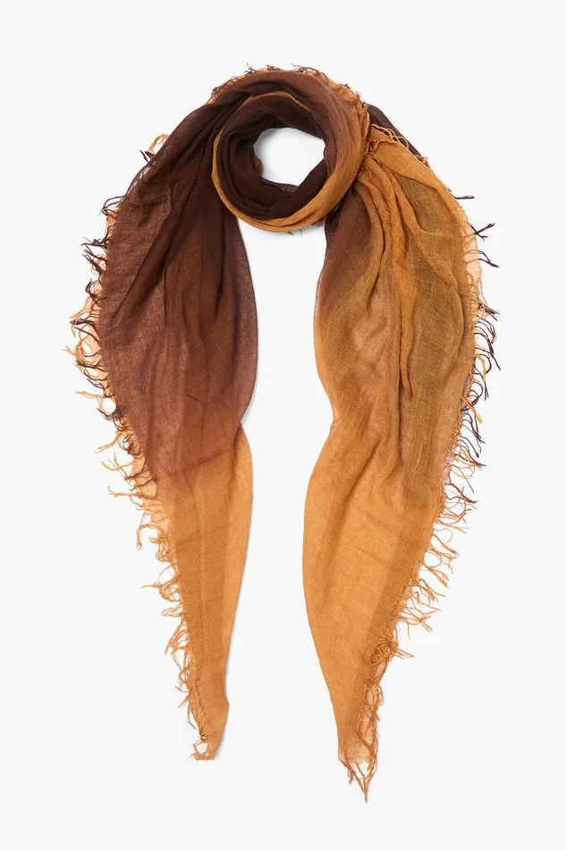 Chan Luu Scarves Cashmere And Silk Scarf Butterscotch Dip Dyed 8211 Women