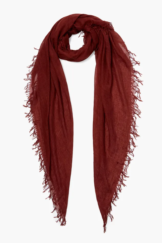Chan Luu Scarves Cashmere And Silk Scarf Fired Brick 8211 Women