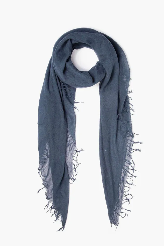 Chan Luu Scarves Cashmere And Silk Scarf Indigo 8211 Women