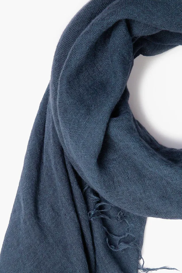 Chan Luu Scarves Cashmere And Silk Scarf Indigo 8211 Women