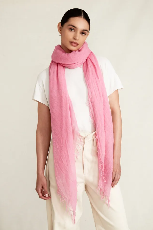 Chan Luu Scarves Cashmere And Silk Scarf Sachet Pink 8211 Women