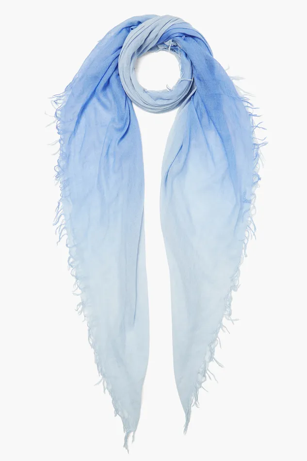 Chan Luu Scarves Cashmere And Silk Scarf Wedgewood Dip Dyed 8211 Women