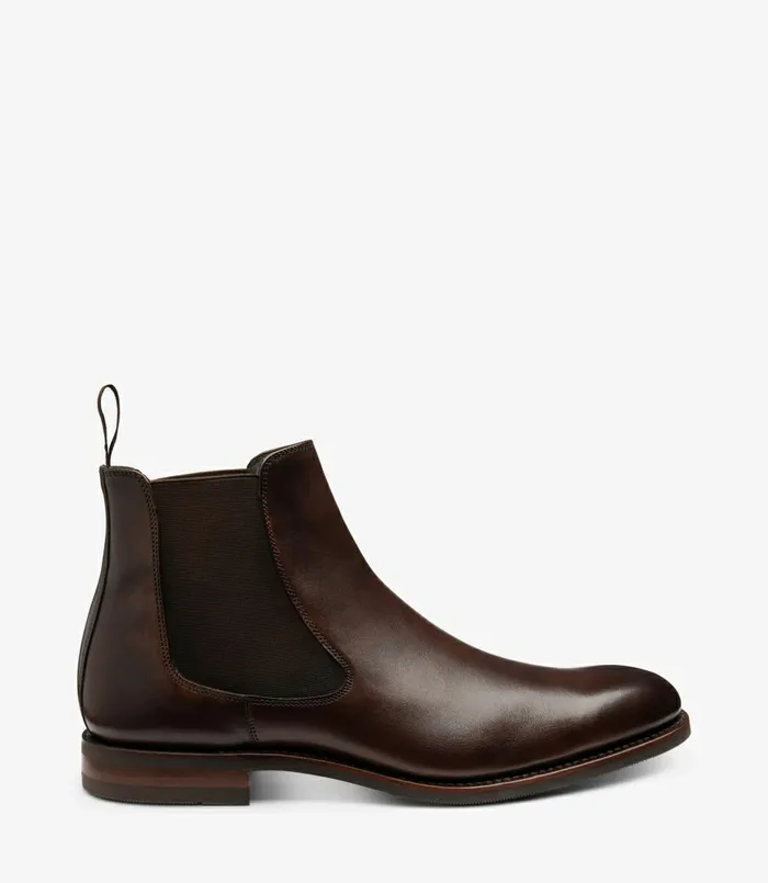 Chelsea Boots Loake Men Wareing Dark Brown