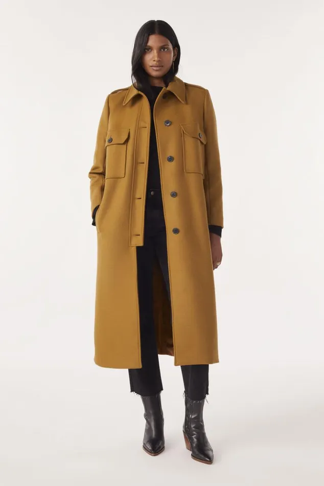 ChipieLong Coat Clothing Baandsh Jackets and Coats