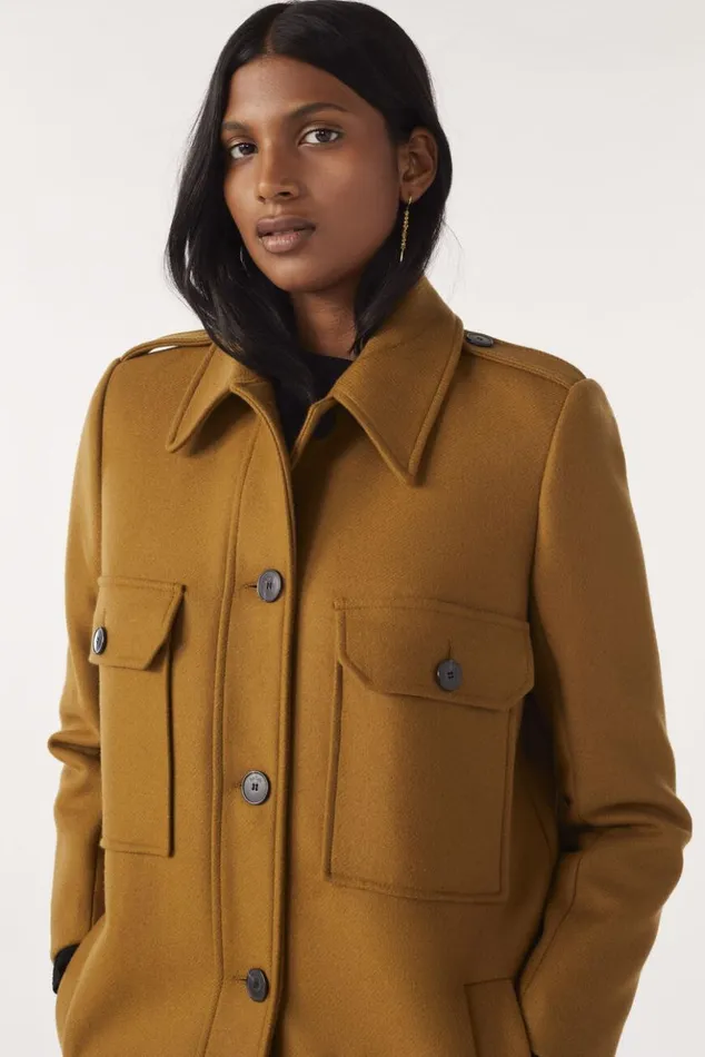ChipieLong Coat Clothing Baandsh Jackets and Coats