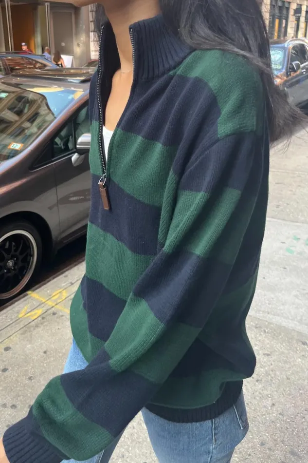 Clothing Aleah Cotton Stripe Sweater Brandy Melville SWEATERS
