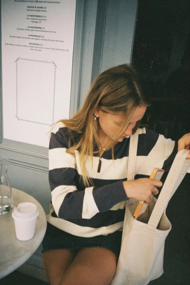Clothing Aleah Cotton Stripe Sweater Brandy Melville SWEATERS
