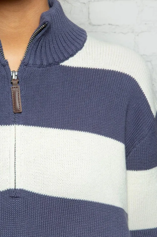 Clothing Aleah Cotton Stripe Sweater Brandy Melville SWEATERS