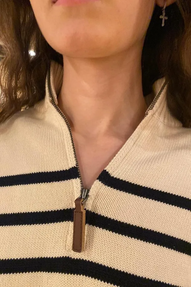 Clothing Aleah Cotton Stripe Sweater Brandy Melville SWEATERS
