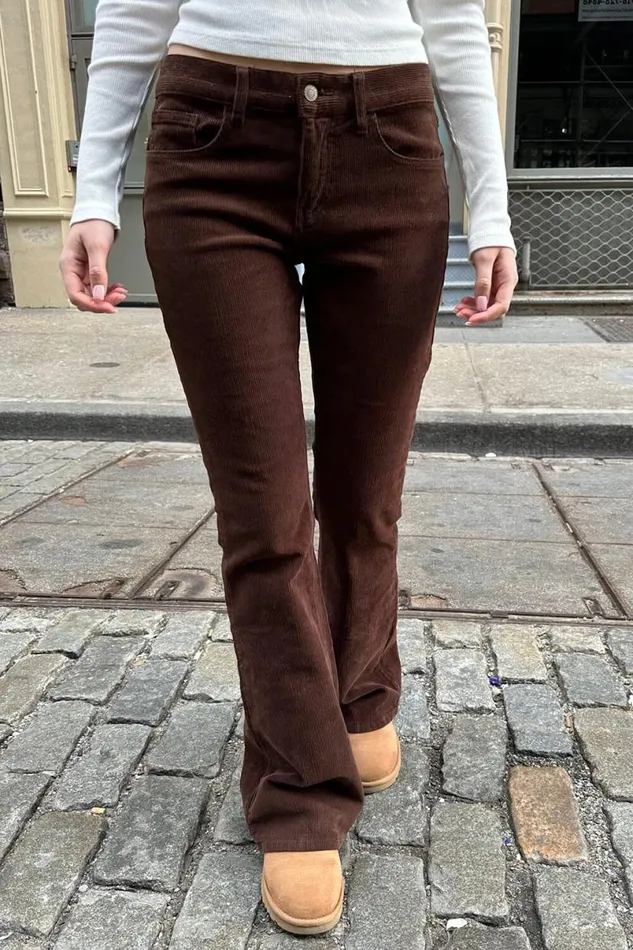 Clothing Annie Corduroy Pants Brandy Melville BOTTOMS