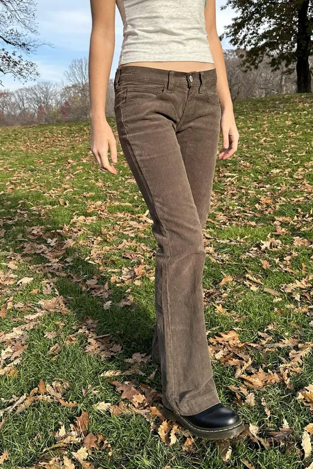 Clothing Annie Corduroy Pants Brandy Melville BOTTOMS