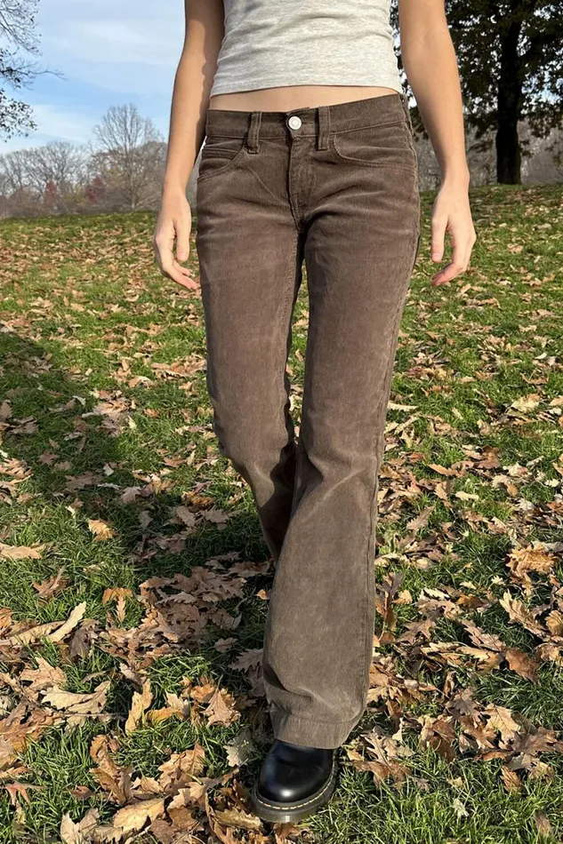 Clothing Annie Corduroy Pants Brandy Melville BOTTOMS