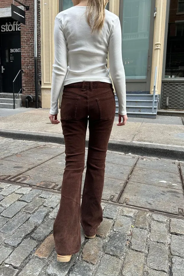 Clothing Annie Corduroy Pants Brandy Melville BOTTOMS