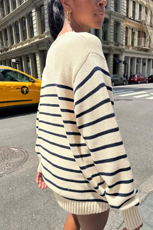 Clothing Brianna Cotton Thin Stripe Sweater Brandy Melville SWEATERS