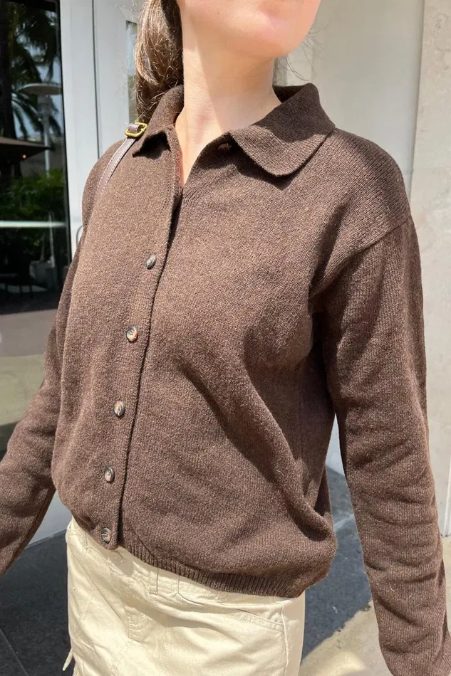 Clothing Elise Heavy Wool Cardigan Brandy Melville SWEATERS Clothing Elise Heavy Wool Cardigan Brandy Melville SWEATERS
