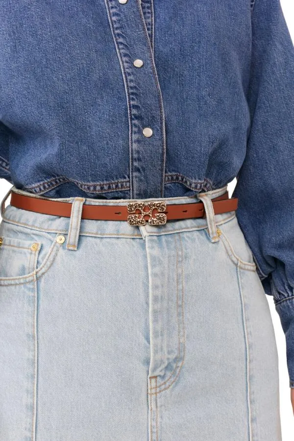 Clothing GANNI CoOrds Future Denim Shirt Dark Blue Vintage