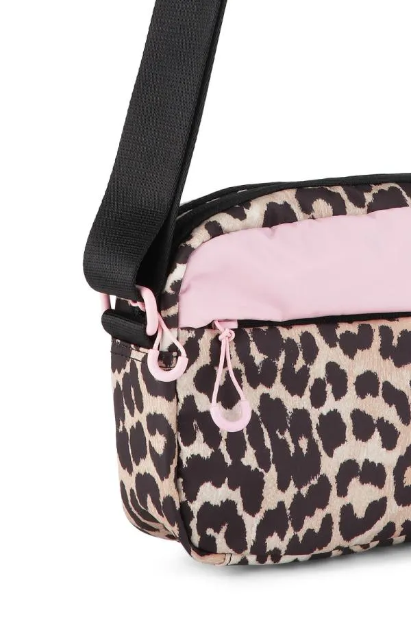 Clothing GANNI Leopard Print Recycled Festival Bag Leopard Clothing GANNI Leopard Print Recycled Festival Bag Leopard