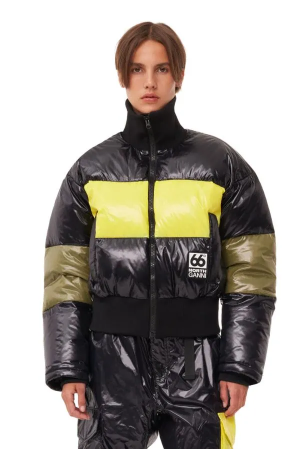 Clothing GANNI Outerwear X 66North Askja Down Bomber Black