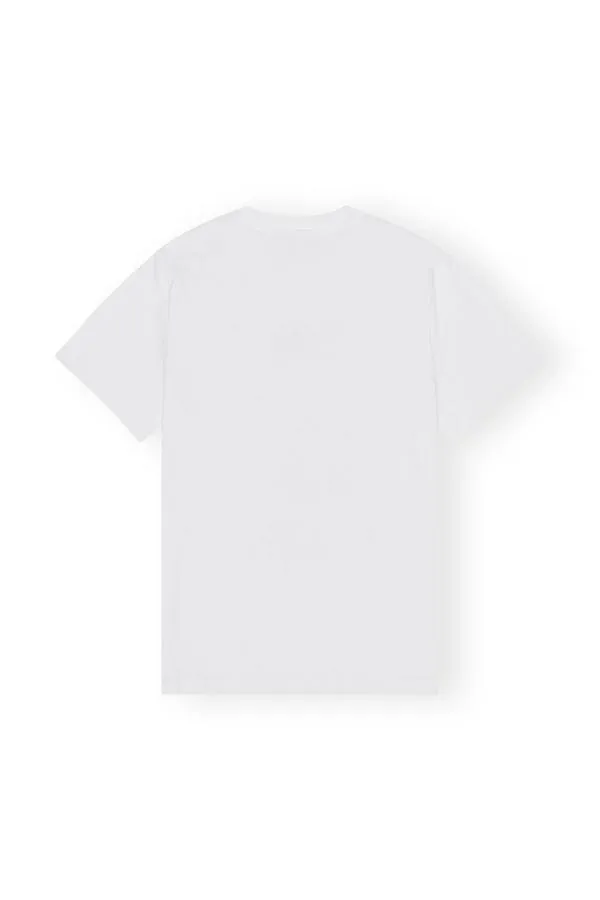 Clothing GANNI TShirts Relaxed Future Tshirt Bright White Clothing GANNI TShirts Relaxed Future Tshirt Bright White