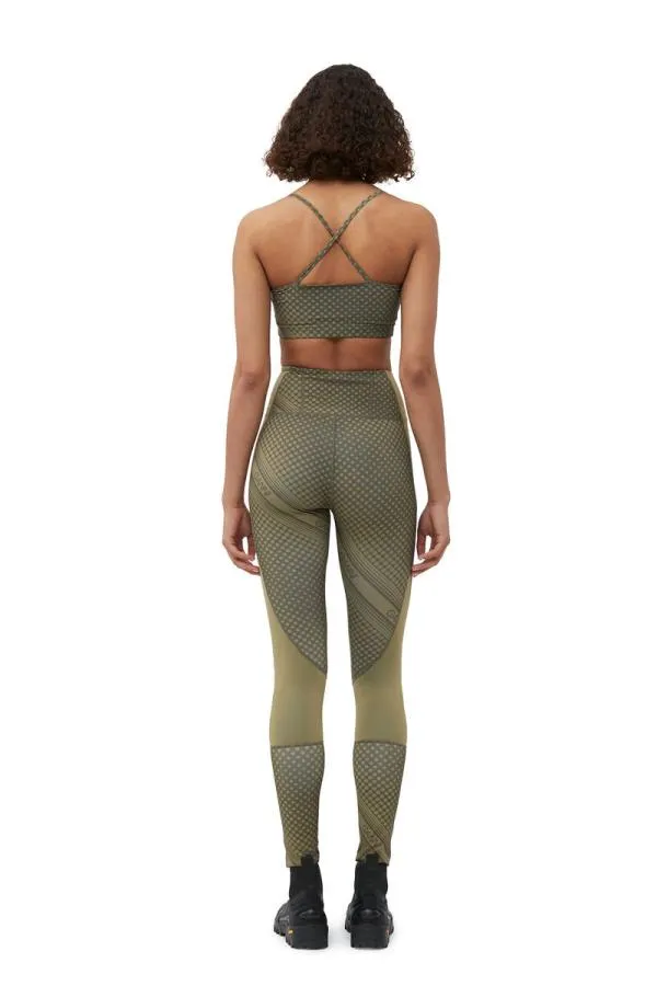 Clothing GANNI Trousers Active Ultra High Waist Leggings Kalamata
