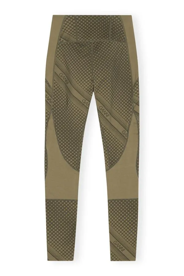 Clothing GANNI Trousers Active Ultra High Waist Leggings Kalamata
