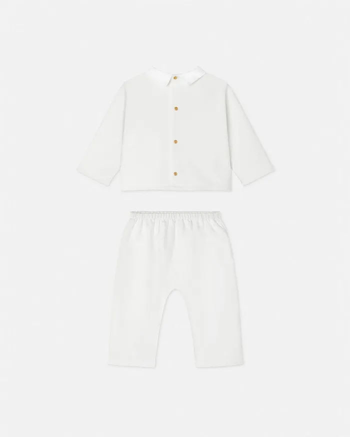 Clothing Kids Versace Medusa Baby Sweatshirt Set White