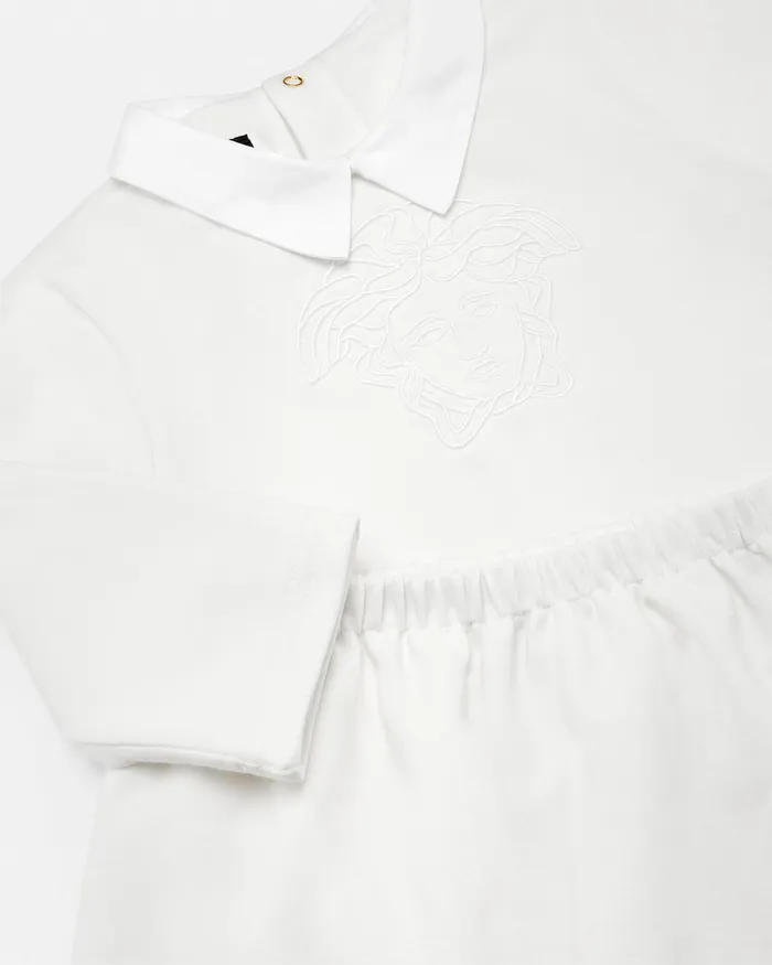 Clothing Kids Versace Medusa Baby Sweatshirt Set White