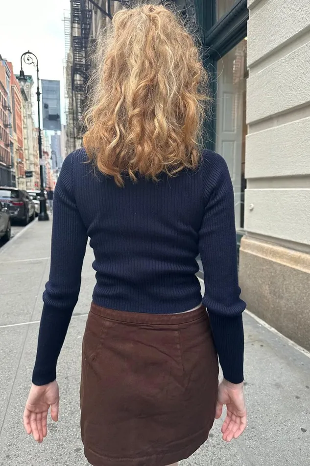 Clothing Meka Longsleeve Knit Top Brandy Melville SWEATERS